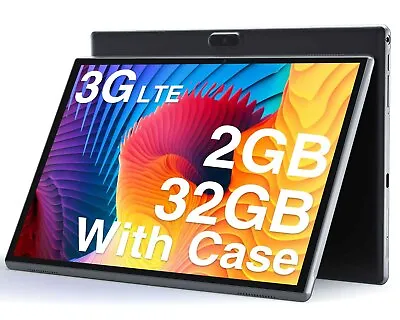 10 Inch Android Tablet With 3G LTE Cellular 32GB WiFi Tablets HD YouTube Netflix • $59.98