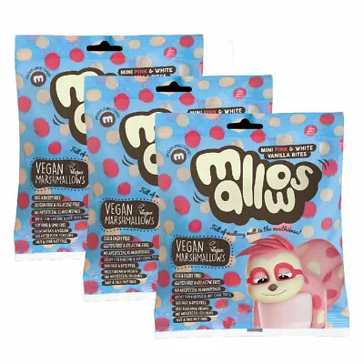 Freedom Mallows Mini Pink & White Vanilla Bites 75g (Pack Of 3) • $14.05