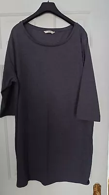 Women's George Asda Longline Medium/Dark Grey Top T Shirt With Stretch Size 20 • £1.99