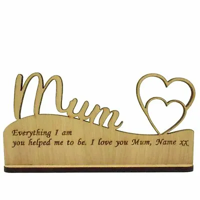 £3.99 • Buy Mothers Day Personalised Tea Light Candle Holder Gifts For Her Mummy Nanny Gift