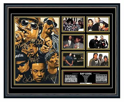 Tupac Eazy E Eminem Ice Cube Snoop Dogg Dr Dre Biggie Smalls Framed Memorabilia • $129.99