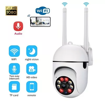 Wireless 2.4G WiFi Security Camera System Smart Outdoor 1080P Night Vision Cam • $16.79