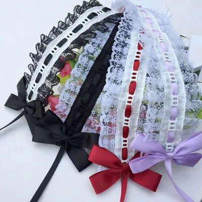 Anime Maid Headdress Lolita Cosplay Sweet Cute Japanese Lace • $4.85