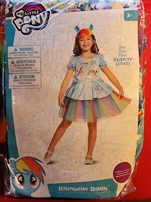  Girls My Little Pony Rainbow Dash Halloween Costume Size 3T-4T  • $20.39