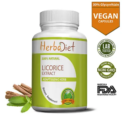 £1.97 • Buy Licorice Root Extract Powder Liquorice Capsules Glycyrrhiza Digestive Support