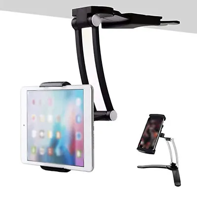 2in1 Desktop Kitchen Stand + Wall Mount Bracket Holder For Phone Tablet IPad Air • £17.99