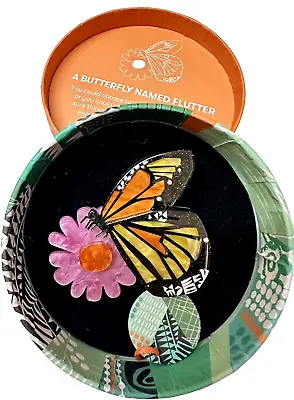 Erstwilder A Butterfly Named Flutter Brooch. Clare Youngs. NIB. • $30