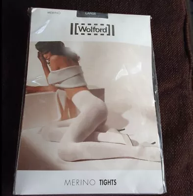 £30 • Buy Wolford Merino Wool Tights, Colour Anthracite (Grey), Size L, 50% Wool, RRP £60