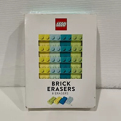 Lego Brick Erasers 8 Pack Stationery Set • $10