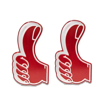 2 Thumb Stickers  Decal Bubble For Car Vehicle Motorcycle Dirt Bike ATV Go Kart • $8.02