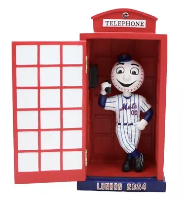 Ny Mets Mr Met London Telephone Booth Bobblehead Sga Citi Field 5/11/2024 • $79.99