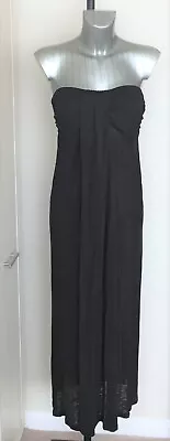 £12.99 • Buy M&S Ladies Size 10 Black Bandeau Beachwear Maxi Dress Bnwt