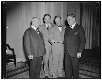$32.50 • Buy Reproduced 1938 Photo Charles Mcnary, 2Nd Right V