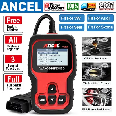 Car Scanner Engine ABS SRS Code Reader EPB Diagnostic Tool For VW Audi VAG Skoda • $44.99