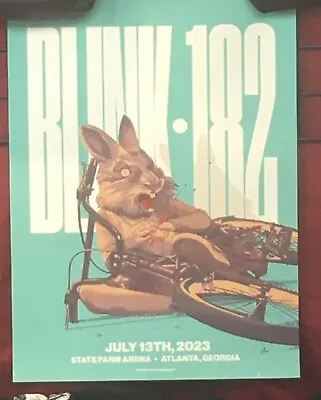 2023 7/13 Blink 182 Tour Poster State Farm Arena Atlanta Georgia Concert GA • $54.14