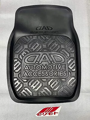 Garson D.A.D Black Rubber Floor Mat Protection Front Seat Monogram VIP JDM DAD • $45