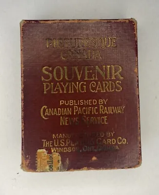 Vintage Picturesque Canada Souvenir Playing Cards Canadian Pacific Railway Pack • £69.99