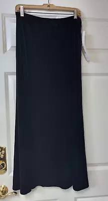 Women's Black Velvet Full Lenght Skirt NWT Size 10 • $19.99