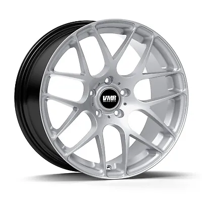 (1) 22  VMR Wheels V710 22x9 Et20 +20 Offset 5x120 74.1mm Bore Hyper Silver • $214.73