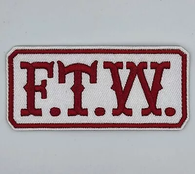 FTW 1pc F.T.W Harley Davidson Biker Vest Embroidered Patches Badge Iron Sew On • $8.50