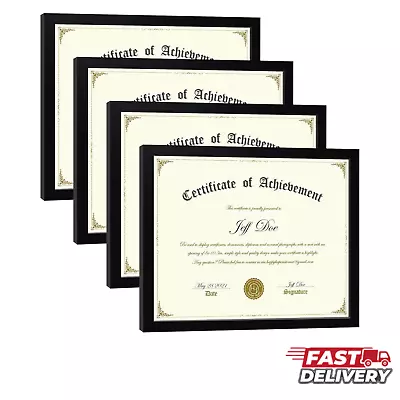 8.5X11 Picture Frames Certificate Frame 4 Pack • $20.28