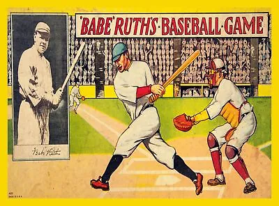 Decoration Poster.Home Room Art.Interior Design.Babe Ruth.Baseball Hitter.7392 • $37