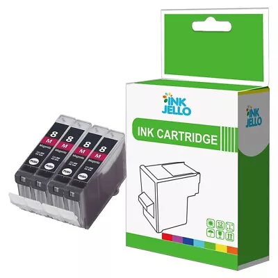 4 Magenta Ink Cartridge For Canon Pixma  IP6600D IP6700D IP7600 IX4000 CLI-8M • £7.55