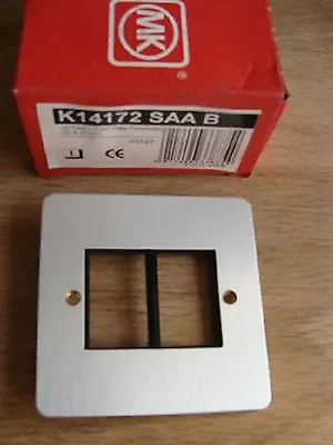 MK K14172 SAA B Edge 1G Twin LJU6C Data Com Module Frontplate 22 X 37mm • £4.99