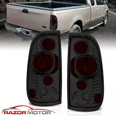 1997-2003 Smoke Tail Lights Pair For Ford F150 / 1999-2007 F250 F350 Super Duty • $45.23