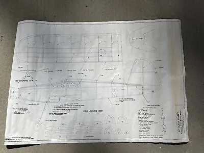 A 40” Black Bullet R/C Plane’s Plan For Sale • $15