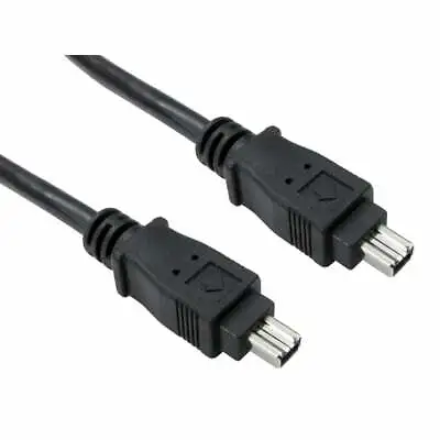 £2.99 • Buy 5m Long Firewire IEEE1394A 4 Pin Male Cable Lead PC Mac DV OUT PREMIUM RANGE