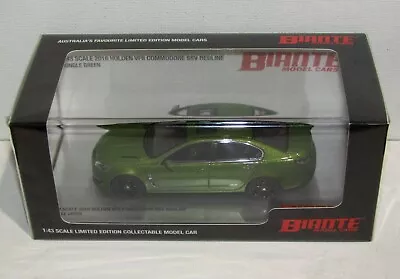 $149.95 • Buy 1:43 Biante Holden VF II Commodore SSV Redline Jungle Green