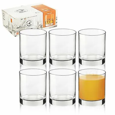 Bormioli Rocco Cortina 405ml Large Short Dinner Tumbler Drinking Glasses Bar Set • £12.99