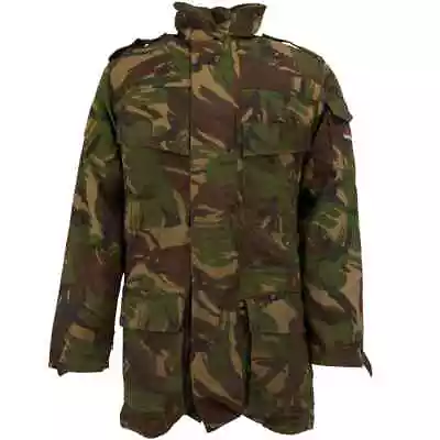 Dutch DPM Camo Size M-L Parka W/Gore-Tex & Polyester Liners Grade 1 Free Ship • $48.99