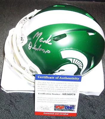 Mark Dantonio Michigan State Signed Speed Matte Mini Helmet Psa/dna Coa Ab56979 • $129.99