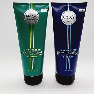 2-Pack EOS Ultra Protect Shave Cream Skin Soothing Blue Surf & Sensitive 7 Oz • $16.99