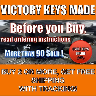 Victory Motorcycle Cut To Code Spare Replacement Keys Made READ INSTRUCTIONS • $10.49