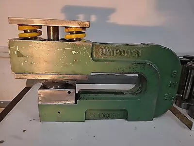 UNIPUNCH 8AH 2 1/2 C-FRAME W SEVERAL PUNCH/DIE'S .  Great Shape. (UP26) • $300