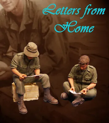 Callsign  2 Figures Soldiers Letters From Home Vietnam 1:35 Unpainted Kit • £17.99