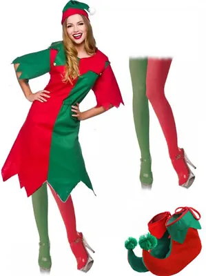 £17.99 • Buy  Unisex Christmas Fancy Dress Costume Cheeky Elf Santa's Little Helper Elves 