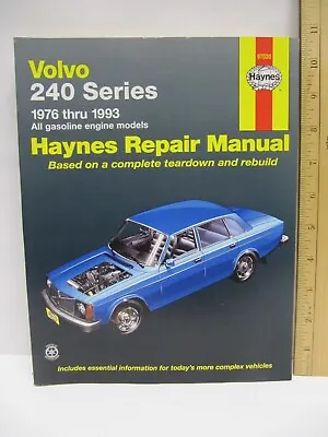 Haynes 97020 Repair Manual For Models Volvo 240 Series 1976 Thru 1993 • $10