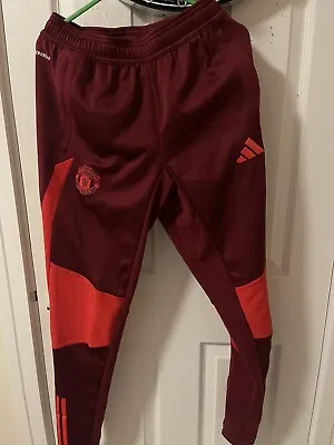 Manchester United Red Training Pants Brand New Authentic Adidas. Men’s Size Xs • £10.99
