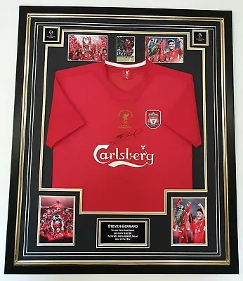 £295 • Buy ** Rare STEVEN GERRARD Of Liverpool 2005 Signed Shirt Autographed Jersey ** 