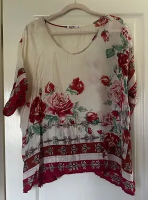 JOHNNY WAS Silk Top. Sz XL. Read Description. • $28