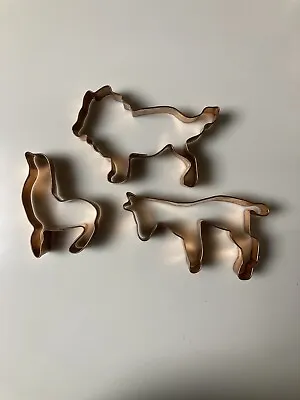 Vintage Martha By Mail Copper Cookie Cutters EXC! NOS? Unused! Noah's Ark Coll? • $59.99