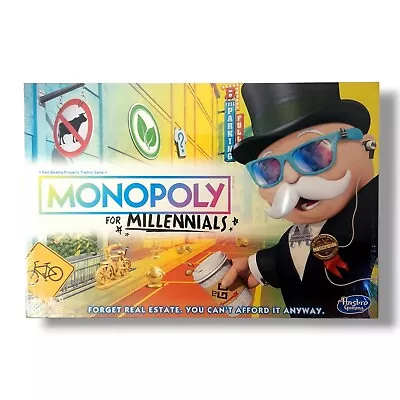 NEW Monopoly For Millennials Edition Board Game Factory Sealed Hipsters Gen Z • $9.98