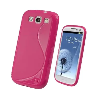 Samsung Galaxy Ace 2 I8160 Shockproof Case Tough TPU Silicone Pink S-Line Gel • £1.99