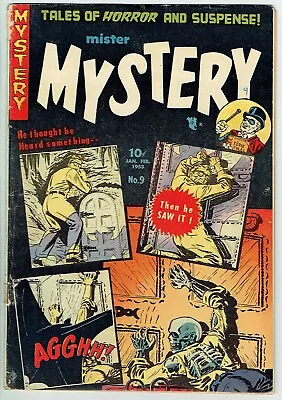 MISTER MYSTERY  9  VG/4.0  -  	Scarce Horror On Stanmore! • $644.99