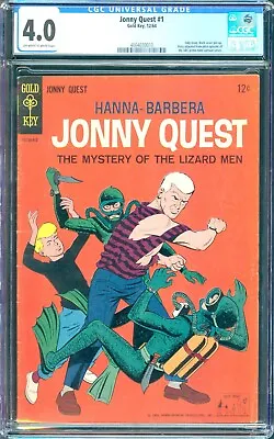 Jonny Quest #1 (1964) CGC 4.0 -- O/w To White Pages; Adapts TV Pilot Episode • $595.99