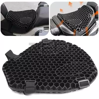 Motorcycle Scooter Waterproof Seat Cushion Air Seat Pillow Pad Cover Universal • $31.98